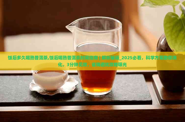 饭后多久喝熟普洱茶,饭后喝熟普洱茶时间指南 ｜ 解析秘籍_2025必看，科学方案助你消化，3分钟见效，省钱避坑攻略曝光